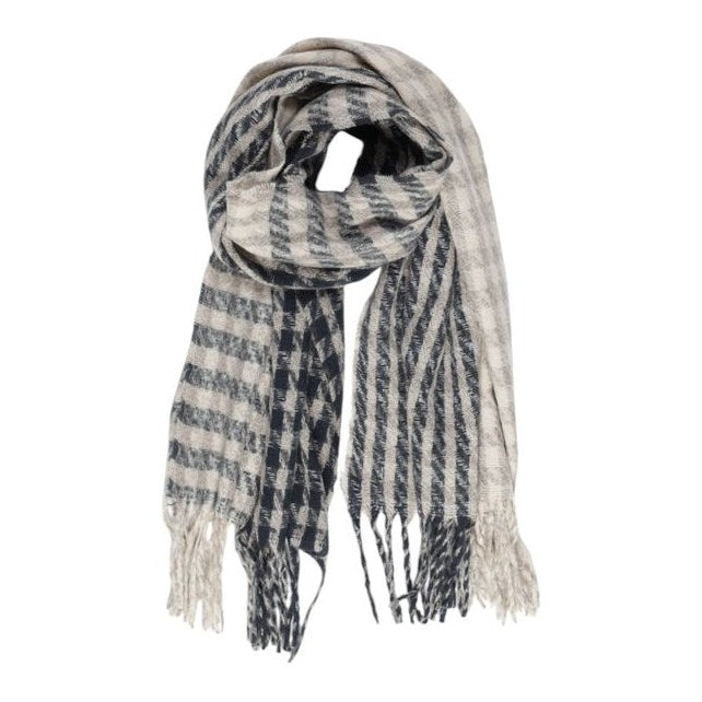 Gray Recycled Polyester Scarf