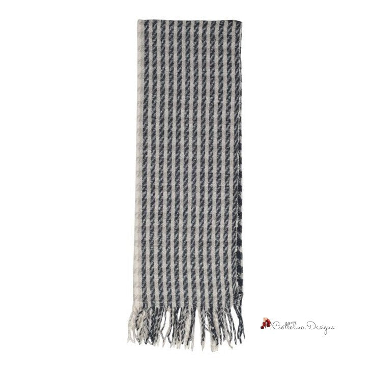 Gray Recycled Polyester Scarf