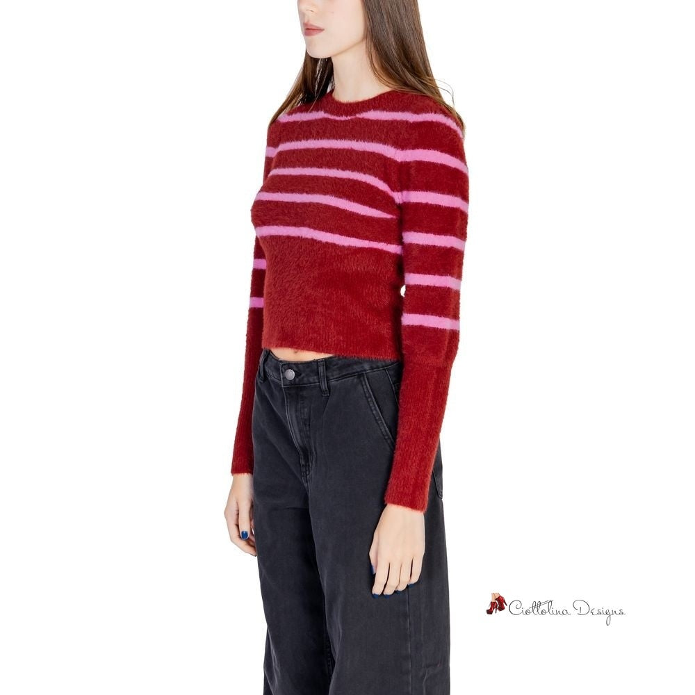 Red Nylon Sweater