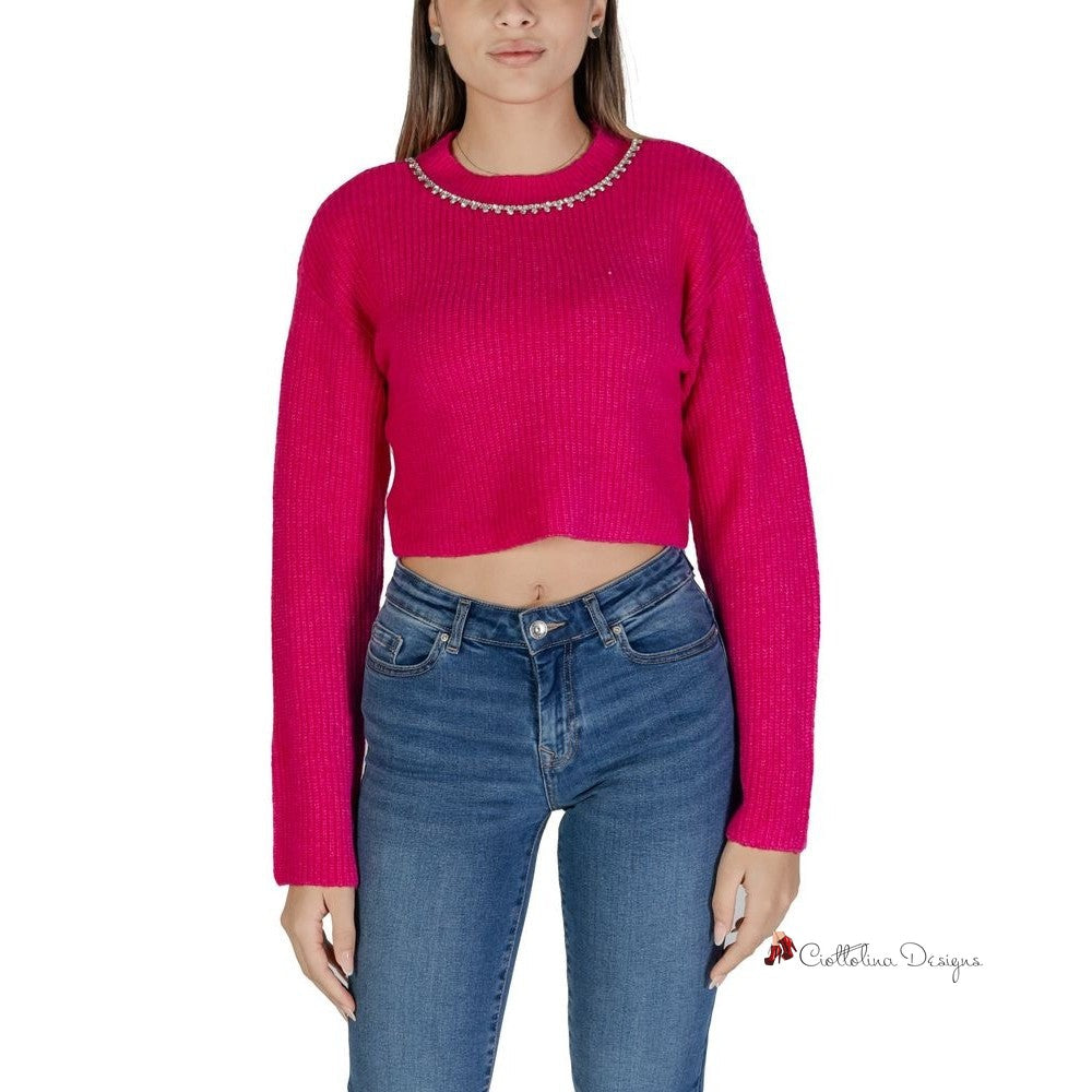 Pink Recycled Polyester Sweater