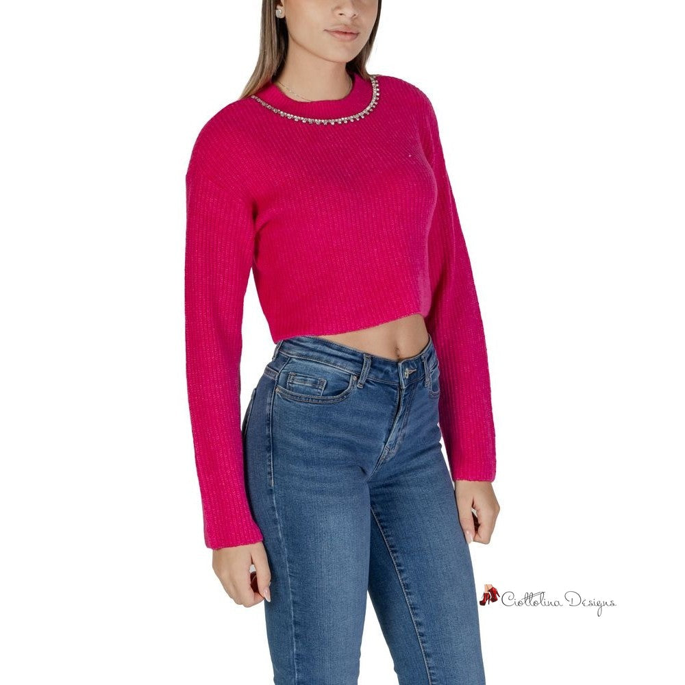 Pink Recycled Polyester Sweater