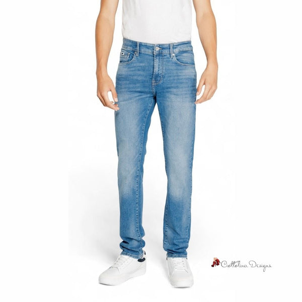 Light Blue Cotton Jeans & Pant