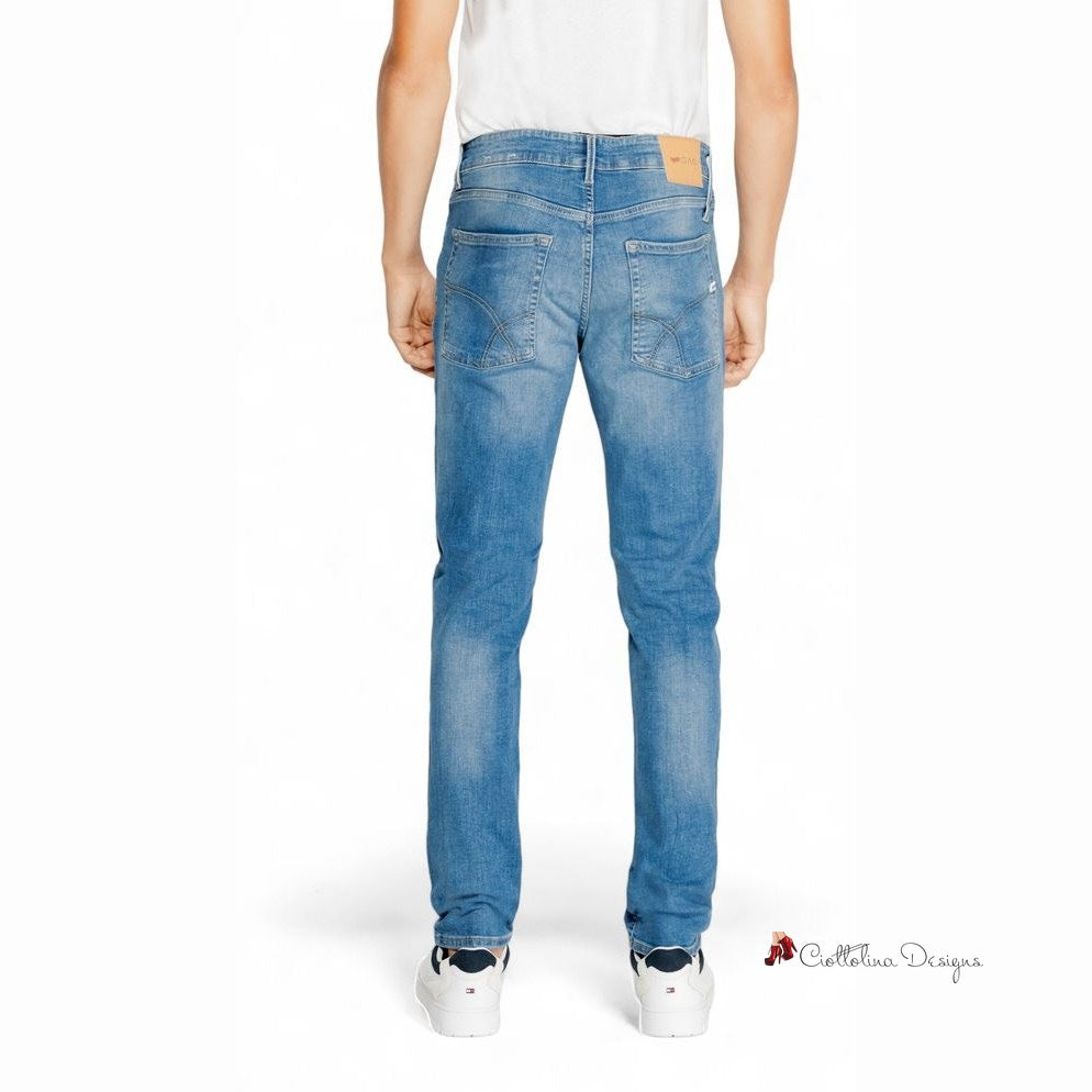 Light Blue Cotton Jeans & Pant