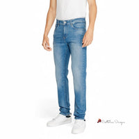 Light Blue Cotton Jeans & Pant