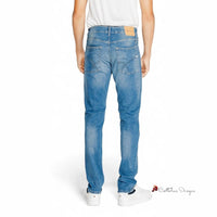 Light Blue Cotton Jeans & Pant