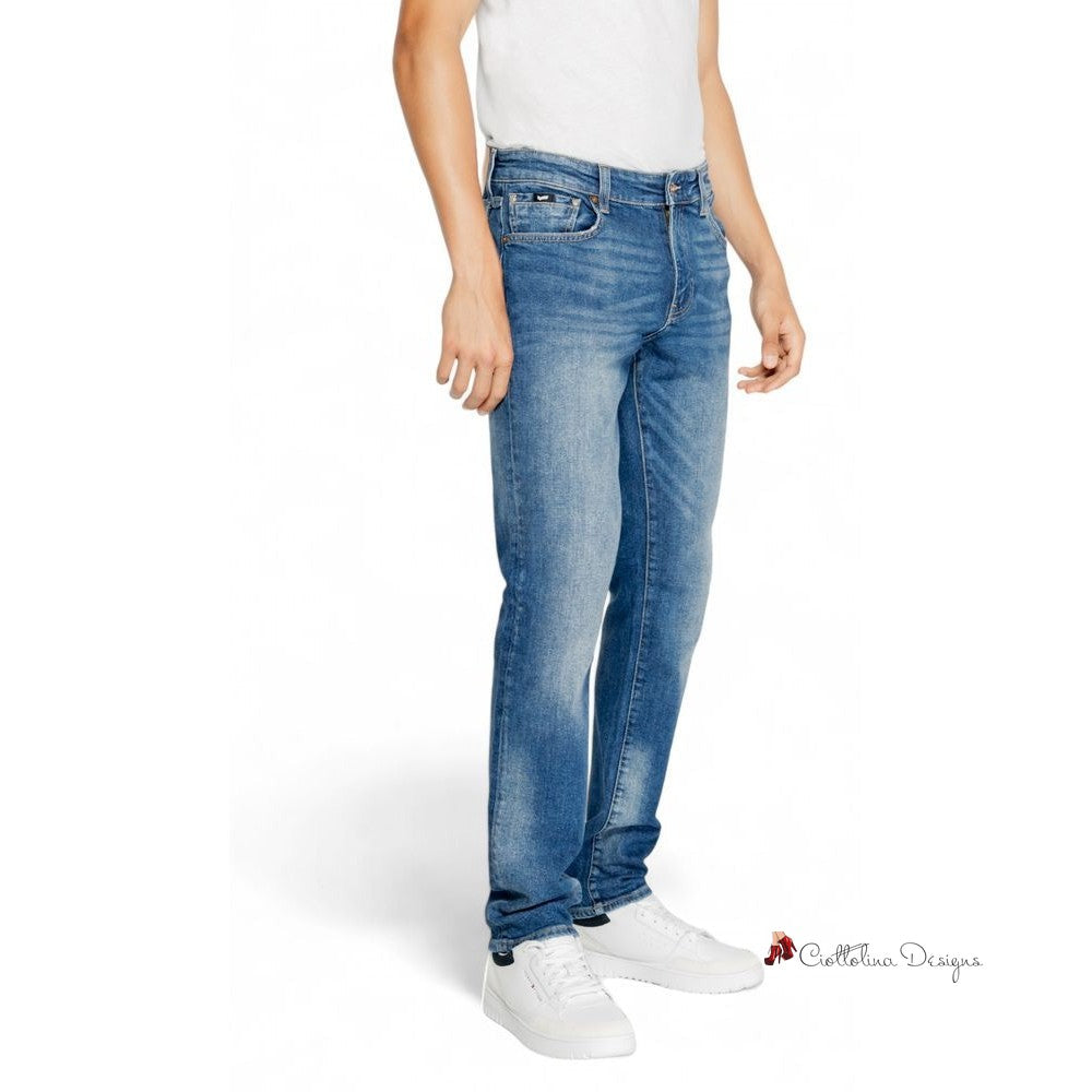 Blue Cotton Jeans & Pant