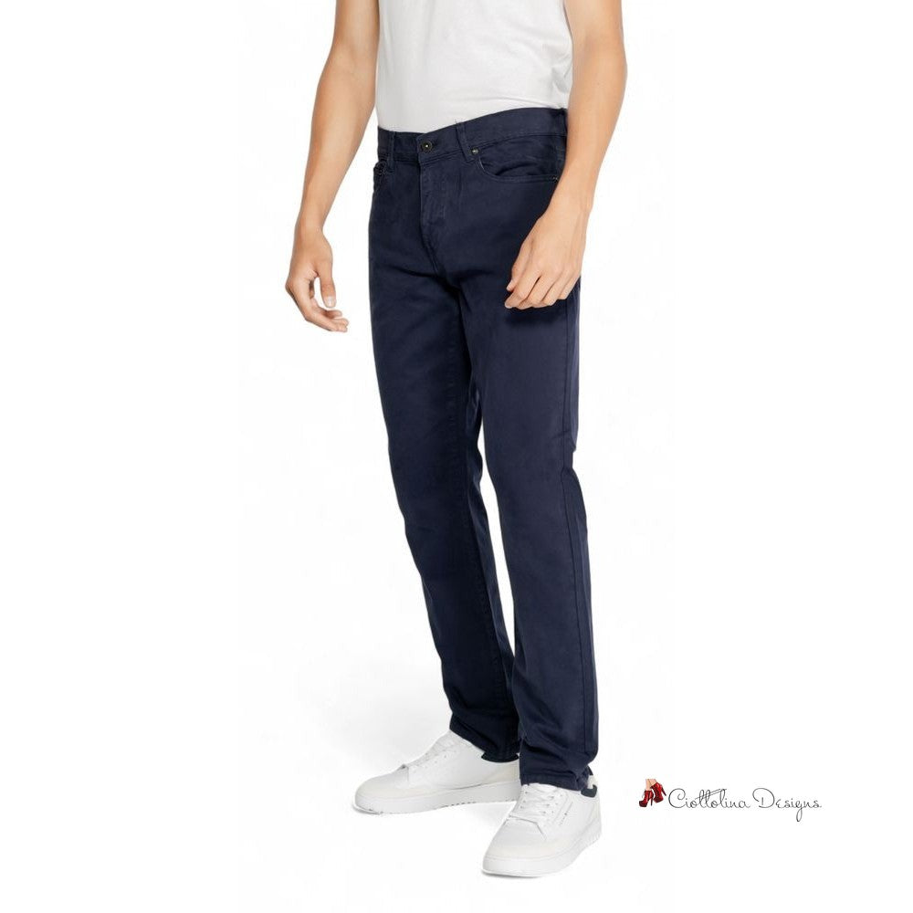 Blue Cotton Jeans & Pant