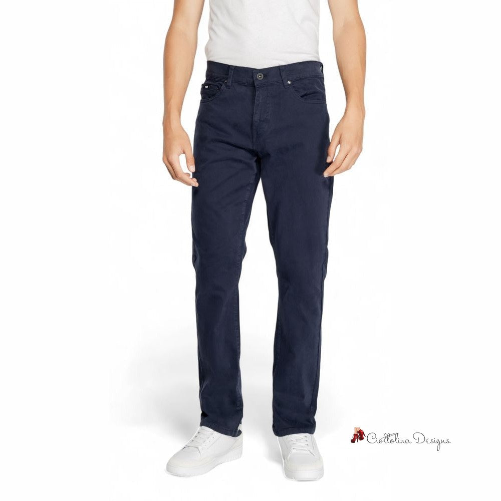 Blue Cotton Jeans & Pant