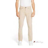 Beige Cotton Jeans & Pant