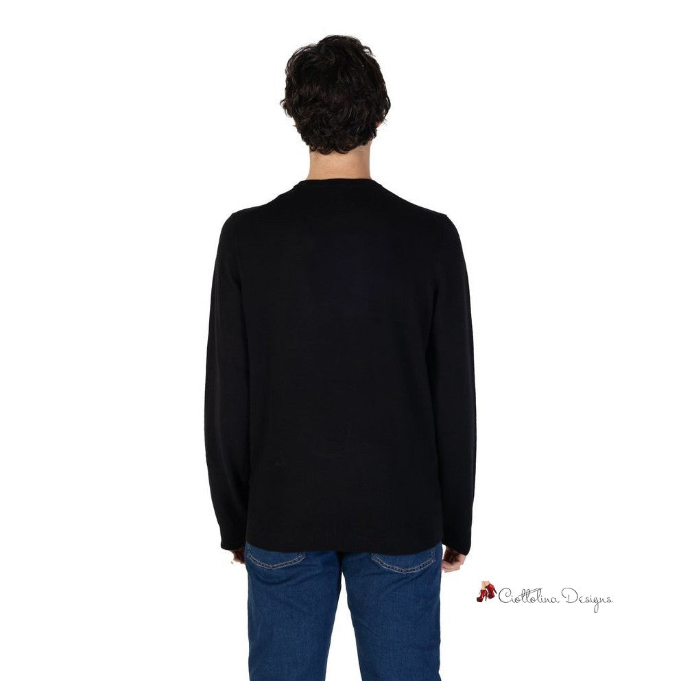 Black Cotton Sweater