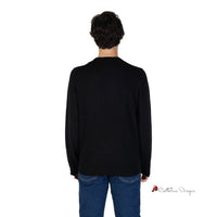 Black Cotton Sweater