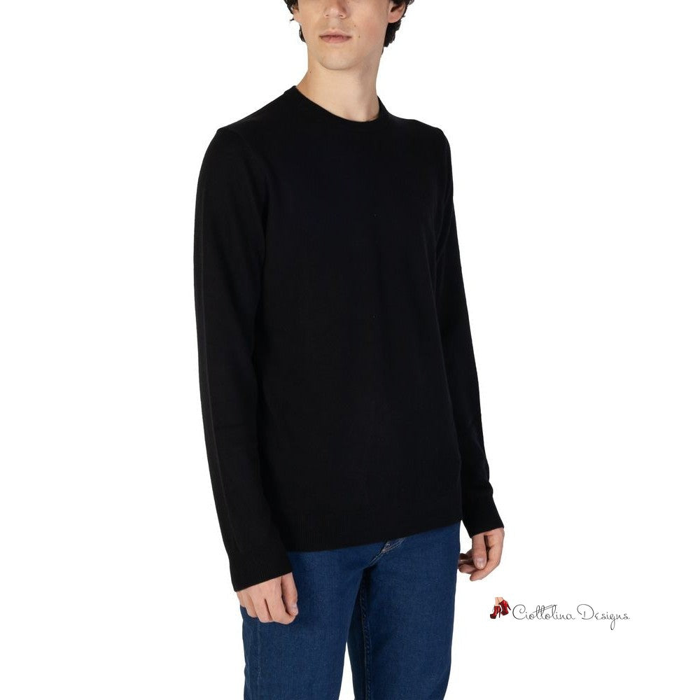 Black Cotton Sweater