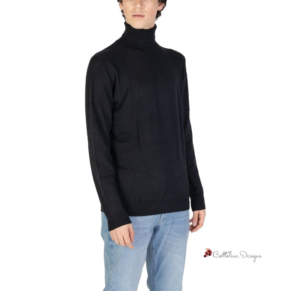 Black Cotton Sweater