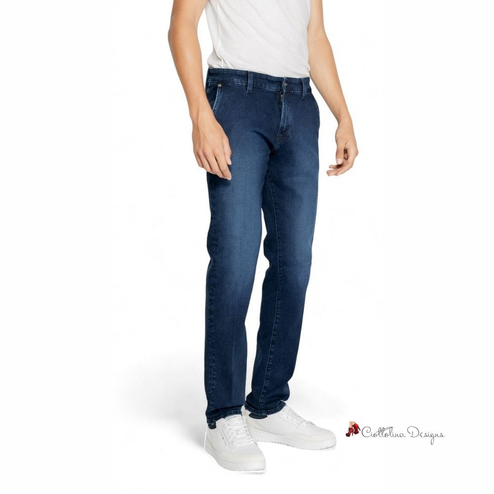 Blue Cotton Jeans & Pant