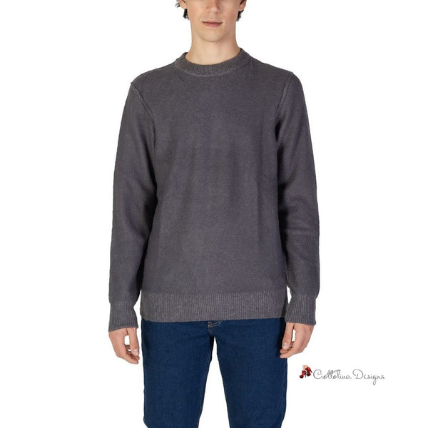 Gray Acrylic Sweater