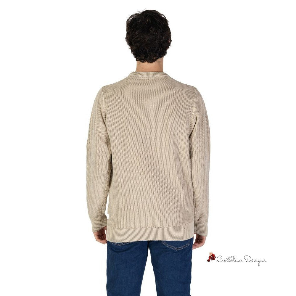 Beige Cotton Sweater