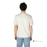 Cream Polyester T-Shirt