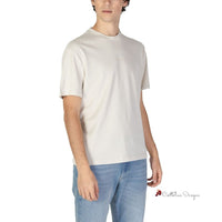 Cream Polyester T-Shirt