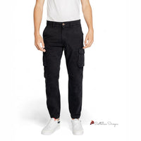 Black Cotton Jeans & Pant