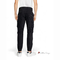 Black Cotton Jeans & Pant