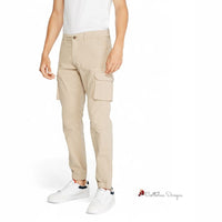 Beige Cotton Jeans & Pant