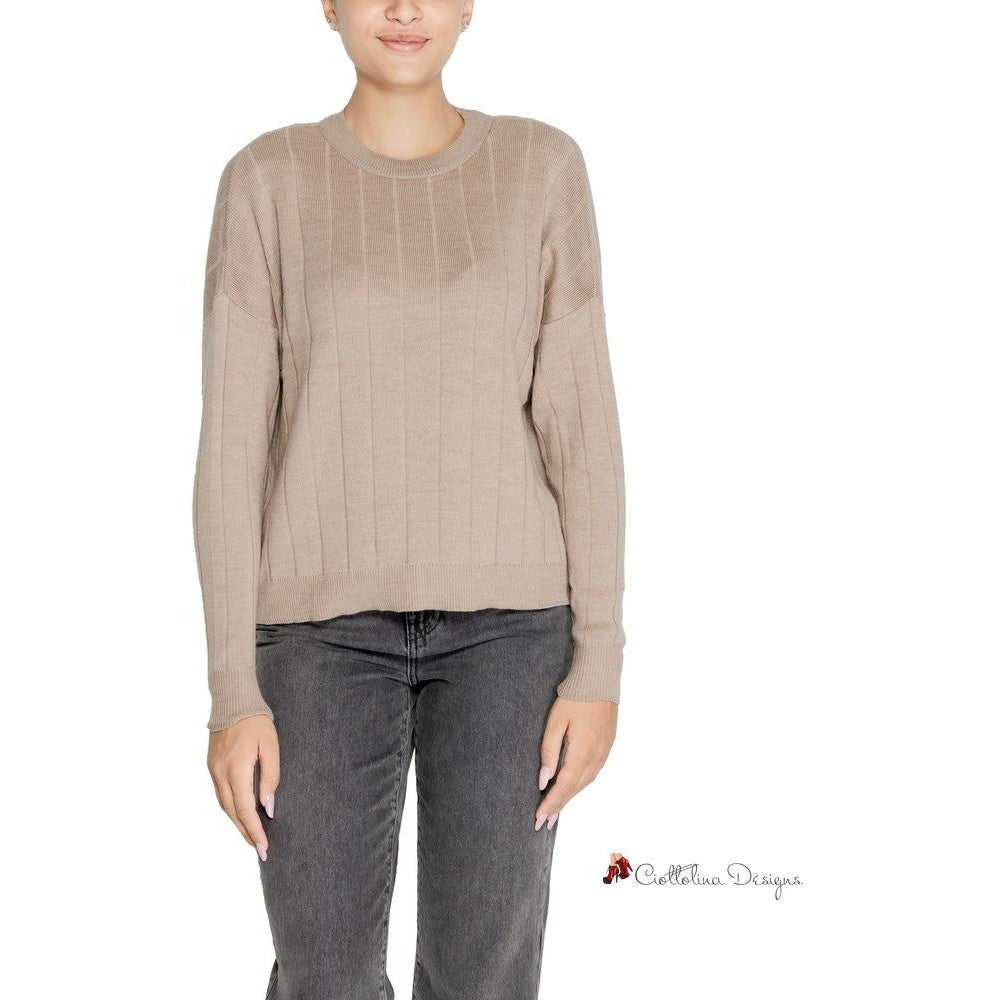 Beige Acrylic Sweater