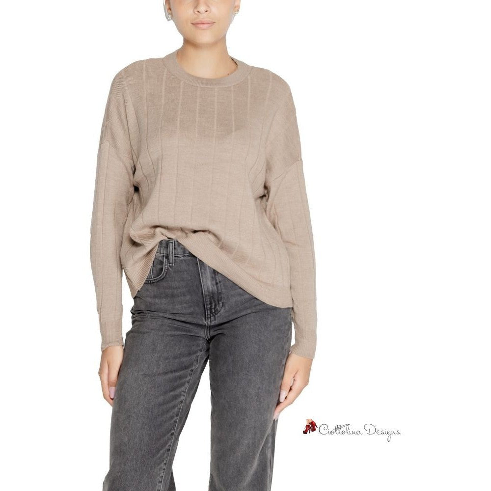 Beige Acrylic Sweater