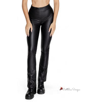 Black Polyester Jeans & Pant