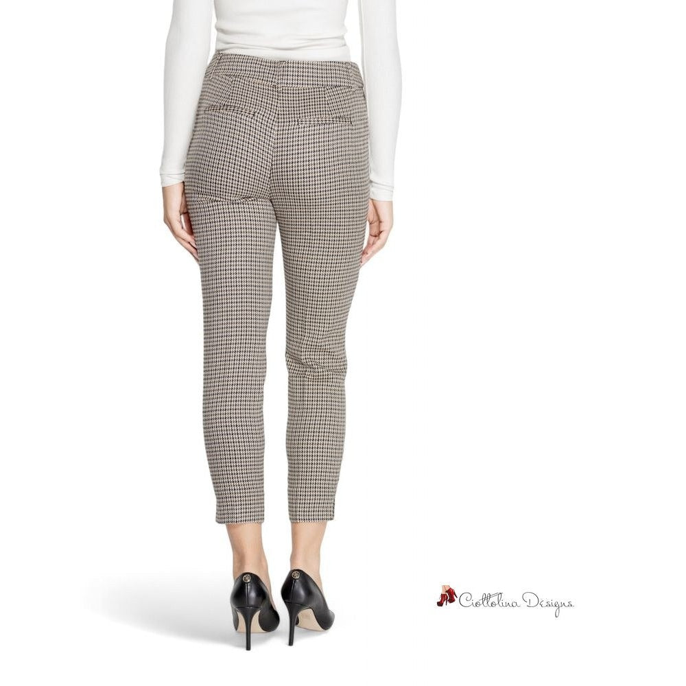 Beige Polyester Jeans & Pant