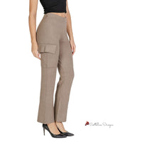 Beige Viscose Jeans & Pant