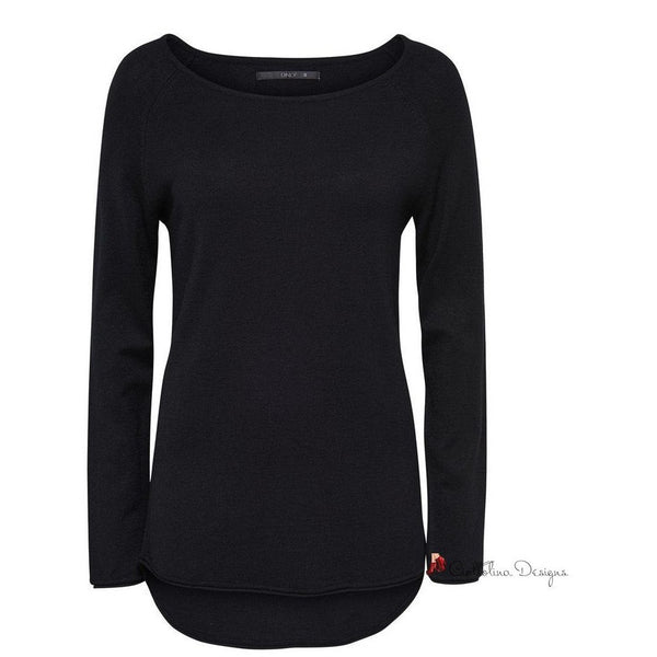 Black Viscose Tops & T-Shirt