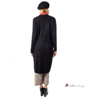 Black Viscose Cardigan