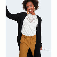 Black Viscose Cardigan