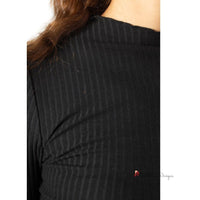 Black Polyester Sweater