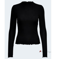 Black Polyester Sweater