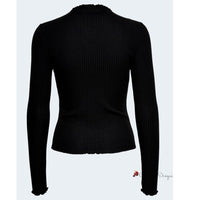 Black Polyester Sweater