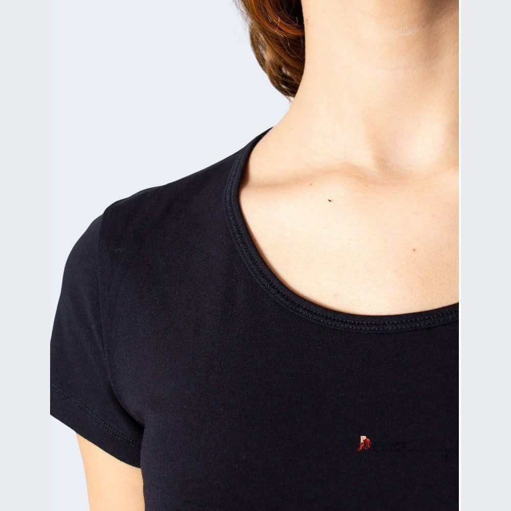 Black Cotton Tops & T-Shirt