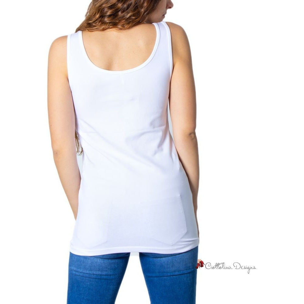 White Cotton Tops & T-Shirt