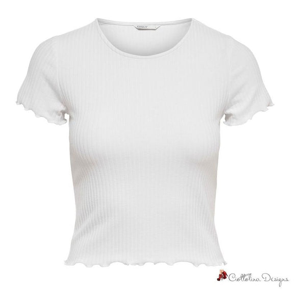 White Polyester Tops & T-Shirt