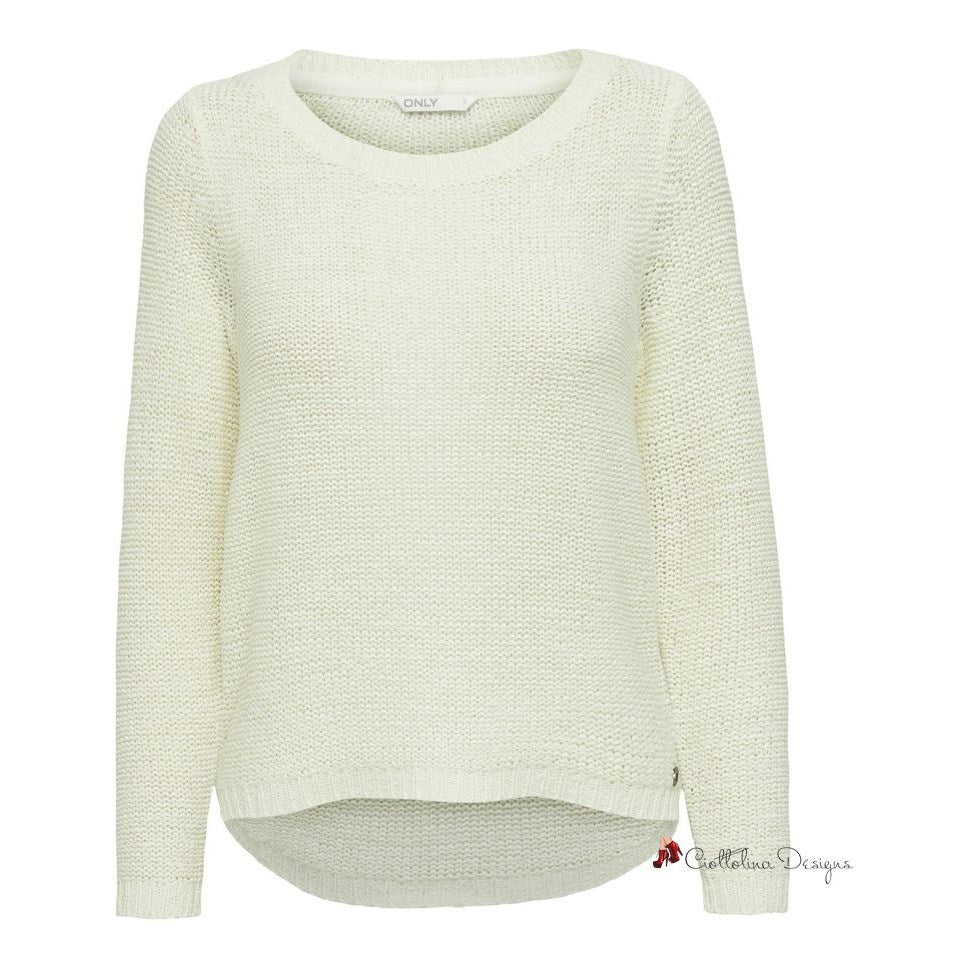 White Polyester Sweater