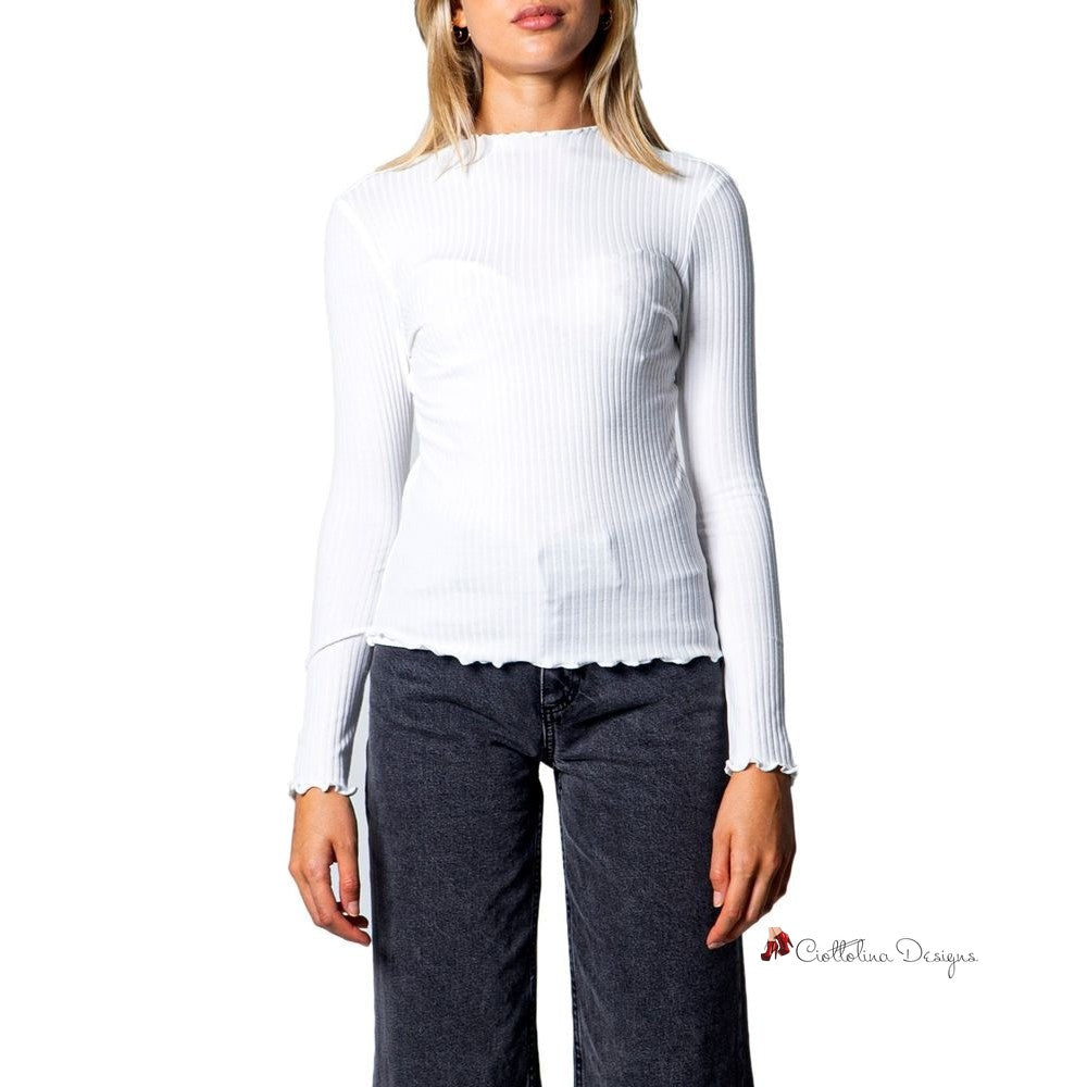 White Polyester Sweater