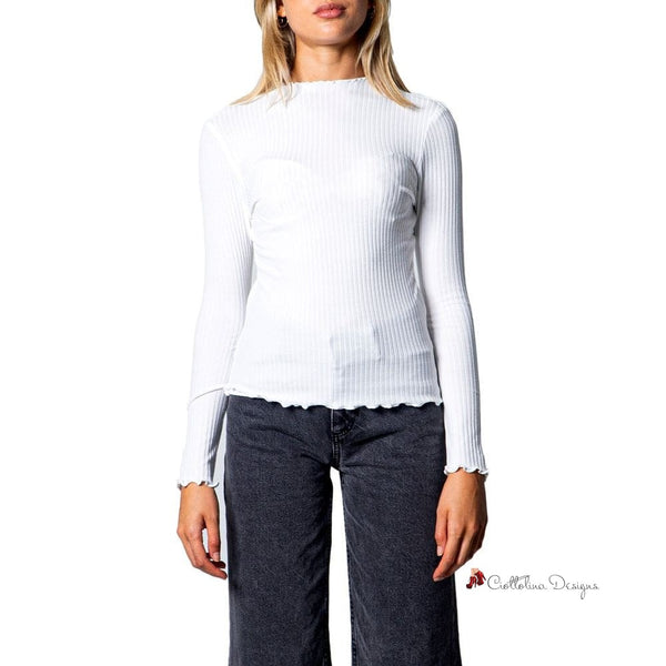 White Polyester Sweater