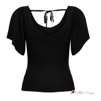 Black Polyamide Tops & T-Shirt