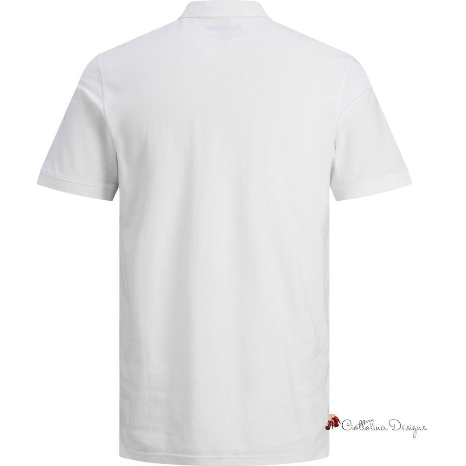 White Cotton Polo Shirt