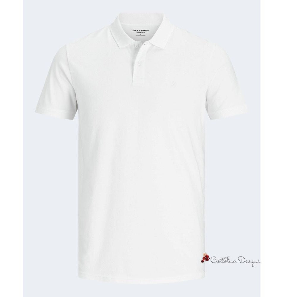 White Cotton Polo Shirt