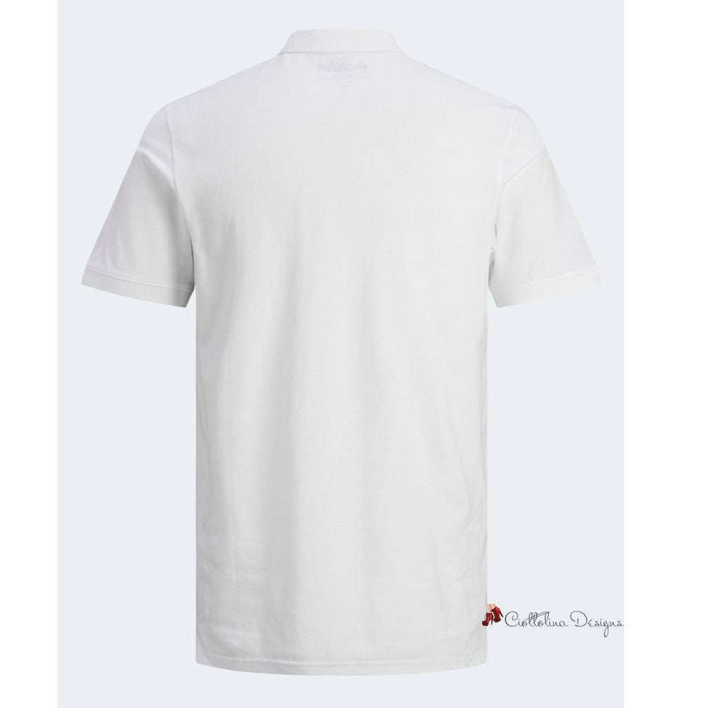 White Cotton Polo Shirt