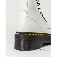 White Leather Boot