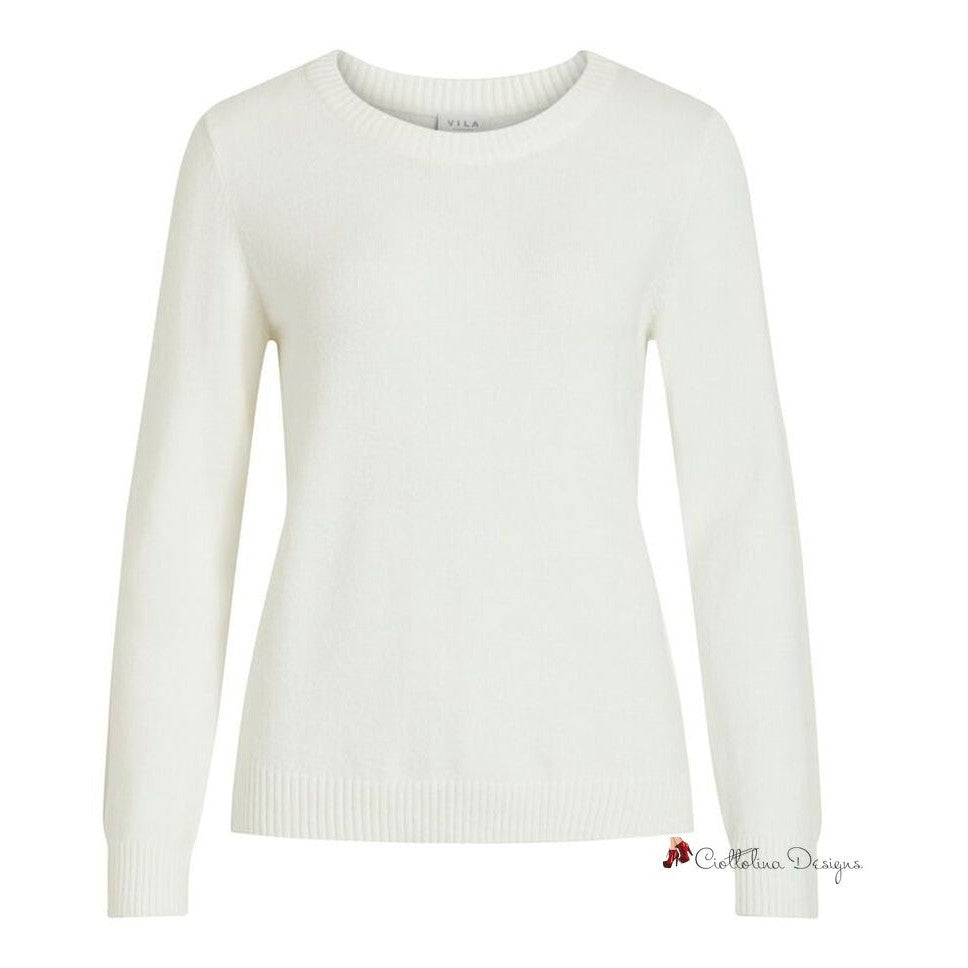 White Viscose Sweater