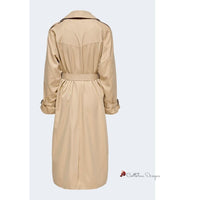 Beige Polyester Jackets & Coat