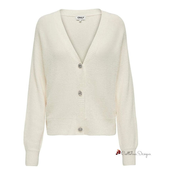 Cream Nylon Cardigan